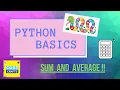 Python Basics Sum and Average