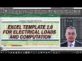 Automatic Schedule of Electrical Loads and Computation in Excel and AutoCAD Excel Template 2 0
