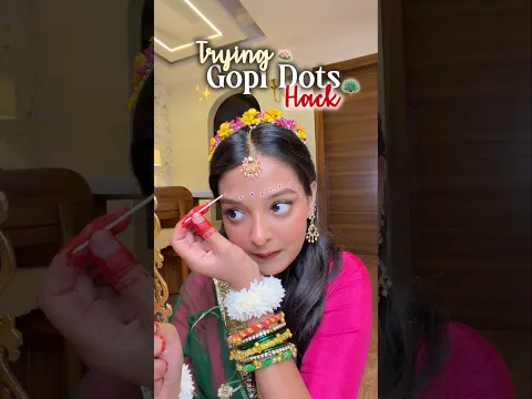 Viral *GOPI dots* HACK😍🦚✨kitna sundar lagra hai🌸 #krishna #janmashtami #radharani #hack