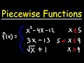 Limits Continuity and Piecewise Functions