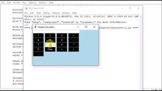Python Simple GUI calculator using Tkinter