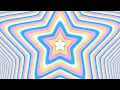 Abstract Pastel Colored Layered Star Contour Shape Patterns Shrinking 4K DJ Visuals Loop Background