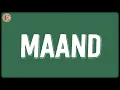 Download Lagu Maand (Lyrics) - Bayaan, Hasan Raheem, Rovalio