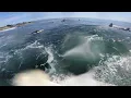 Surfing morning and afternoon at Pleasure Point California