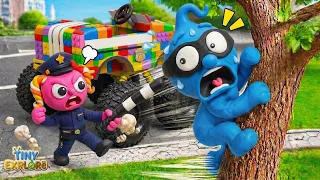 Tiny DISCOVERED Police Car High-Speed | Police Chase | Catch the Blue Thief! 🚓🔥| Itz Tiny Explore