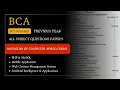 BCA 6th Semester Question Paper Latest Exam Paper 2024