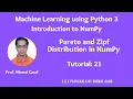 Introduction to NumPy Tutorial 21 Pareto and Zipf Distribution in NumPy