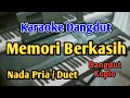 Download Lagu MEMORI BERKASIH - KARAOKE || NADA PRIA WANITA / DUET || Dangdut Koplo || Audio HQ || Live Keyboard