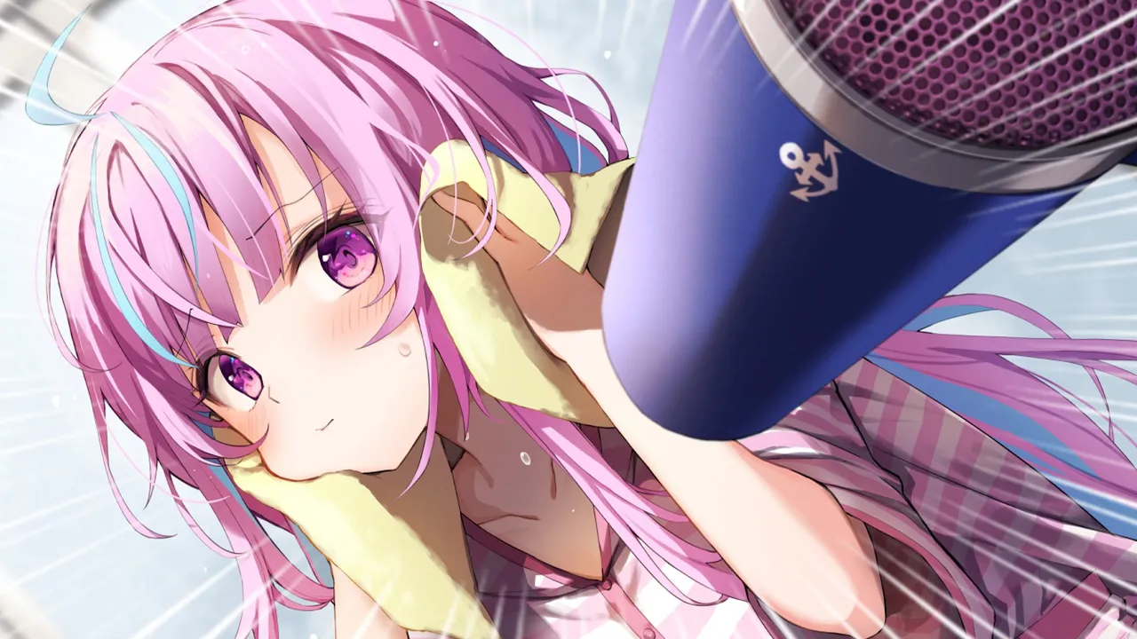 お風呂あがりにドライヤーしながらマシュマロ読む【湊あくあ/ホロライブ】