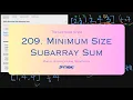Leetcode 209 Minimum Size Subarray Sum Python