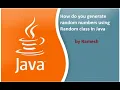 JAVA FAQ 97 How do you generate random numbers using Random class in Java