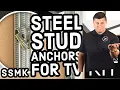 Steel Stud Mounting Kit SAFEST Heavy Duty Steel Stud Anchors for Mounting TV CONDOMOUNTS ELEPHANT