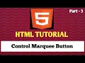 HTML Tutorial JavaScript Control marquee button Stop Start Slow Medium Fast control button