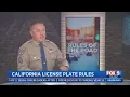 Rules of the Road California License Plate Rules