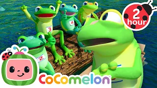 Five Little Frogs At The Pond | CoComelon | Sing Along | Learn about Animals