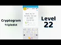 Cryptogram Tripledo Level 22 Solutions Logic Puzzle Game Mini Boss