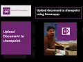 SharePoint Online Upload document from Power Apps to SharePoint document library