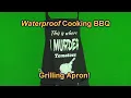 Nroech Brand Funny Apron for Men Waterproof Cooking BBQ Grilling Apron with Kitchen Towel REVIEW