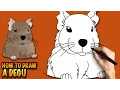 How to draw a Degu - Easy step-by-step drawing tutorial