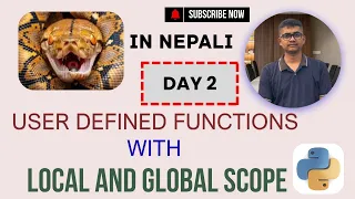 User Defined Function Local and Global Scope Day 2 Beginners Series Level 2