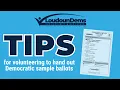 Tips for handing out Dem sample ballots from Loudoun Democrats
