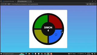 Simon Memory Game Using HTML CSS and JavaScript with Source Code
