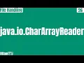 Use CharArrayReader in java example kya hai methods of chararrayreader in java in hindi