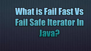 Fail Fast Vs Fail Safe Iterator In Java Java Collection - Fail Fast and Fail Safe Iterators