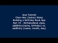 Java Tutorial Birt ay Book App 15