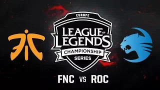 FNC vs. ROC - Week 9 Game 1 | EU LCS Summer Split | Fnatic vs. Roccat (2017)