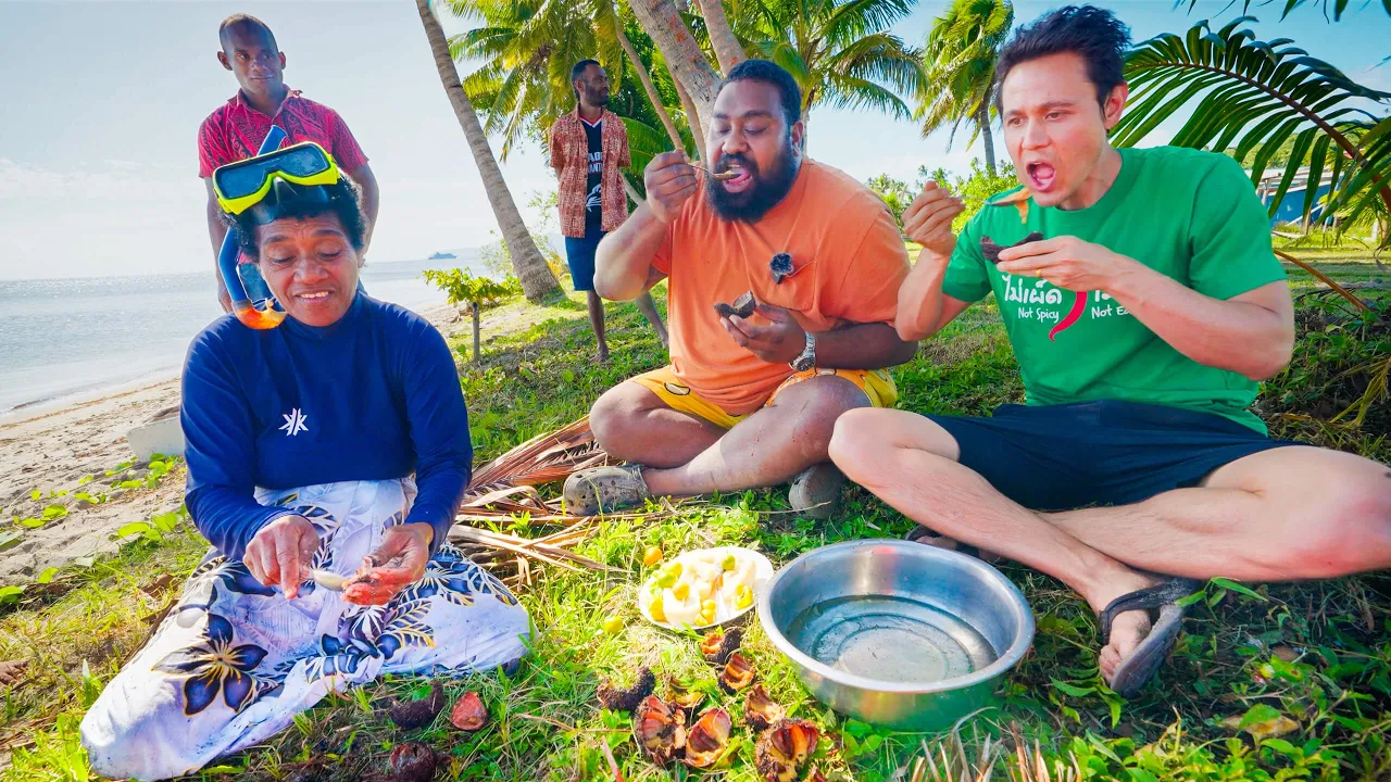 Trying Fijis EXOTIC SEAFOOD!! Catch and Cook in Kadavu Island, Fiji 