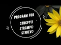 C program for string reverse comparison and copy