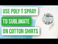 Sublimation Spray for Cotton