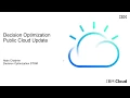 IBM Decision Optimization Cloud Update March 2020