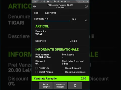 N1-9.3 Receptia de marfa de la terti cu SmartCash Mobility