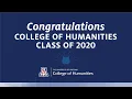 Marching Order - Humanities 2020 Students