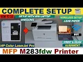 HP Color LaserJet Pro MFP M283fdw Setup Load Paper WiFi Setup Windows iPhone Scan Print Test