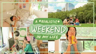 a *realistic* weekend in my life 🍌 ft. some productivity () \u0026 self-care