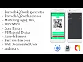 Barcode QRcode Generator and Scanner application IONIC 4 Material design Admob banner