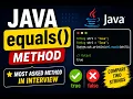 equals Method in Java with Real Project Example