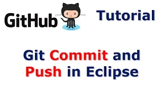 GitHub Tutorial Git Commit and Push in Eclipse - 8