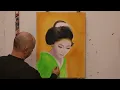 Lagu Geisha N°20 | Hand-Painted Portrait Painting | Frank Wagtmans