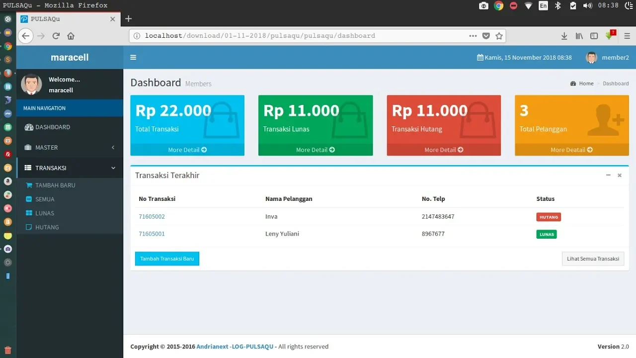 Aplikasi Kasir Konter HP + Pulsa Gratis !!. 