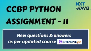 CCBP Coding Assignment 11