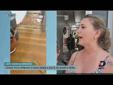 Acompanhe o rescaldo da enchente em Santo Amaro da Imperatriz, na Grande Florianópolis