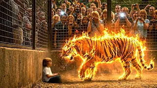 bullied students free a caged tiger then it becomes their guardian