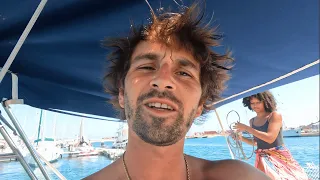 On part de VALENCIA sous voile + nav de nuit  ( VOILIER CORAILLE )