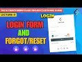 Frontend-III FINISHING the Login Forgot Reset-Password Form MERN