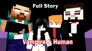 Full Story of Vampire and Human : Haiko and Brix #minecraft #animation