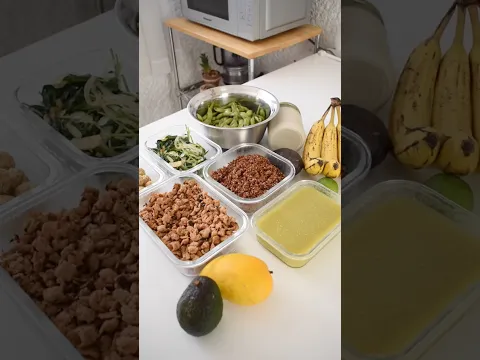 El truco del #mealprep para ser constante toda la semana #plantbased